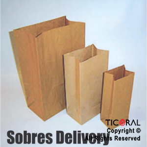 BOLSAS SOBRE DELIVERY KRAFT 26 X 17 X 37.5CM x 50